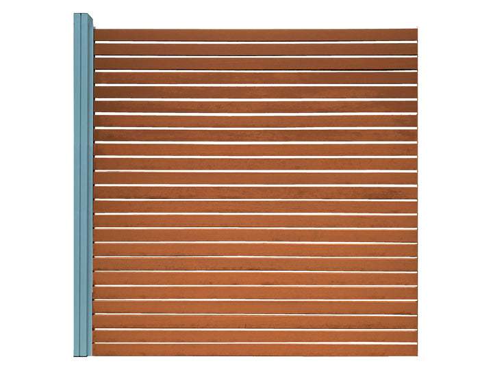 Bambuszaun Barcelona Erweiterungselement mit Rohmbusprofilen.