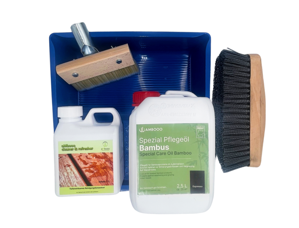 Das Bambuskontor XL  Terrassenpflege Set Premium.