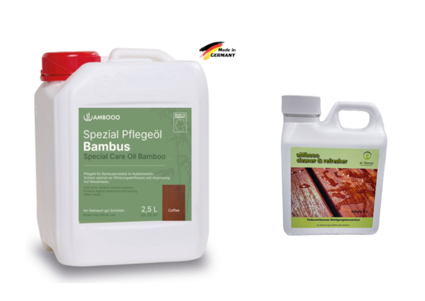 Das Bambuskontor Terrassen Pflegeset "Starter".