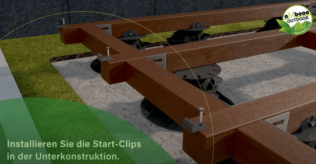 Die Montage des Anfangsclip.
