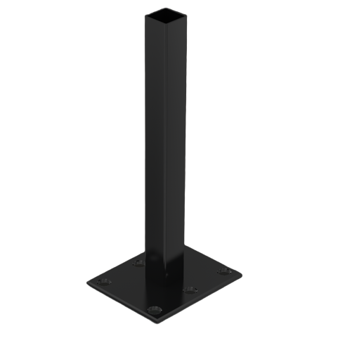 Aufschraubhülse schwarz für Bambuszaun Barcelona.