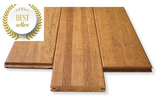 Die Bambus Terrassendiele CampoVerde  in der Farbe Sand ist der Bestseller im bambuskontor 2024.