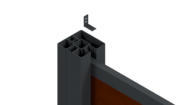 Acapulco Bambus Zaun Acapulco Montageset aus Aluminium pulverbeschichtet.